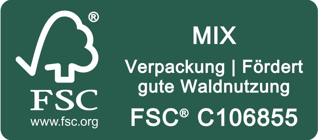 FSC Label Verpackung quer
